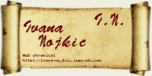 Ivana Nojkić vizit kartica